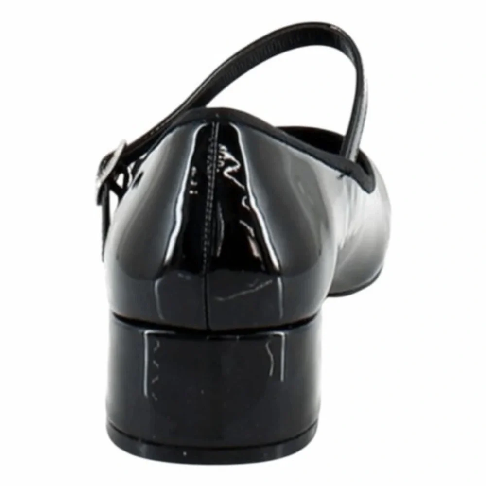Madden Girl Tutuu Black Patent Leather Low‎ Block Heel Girls 5